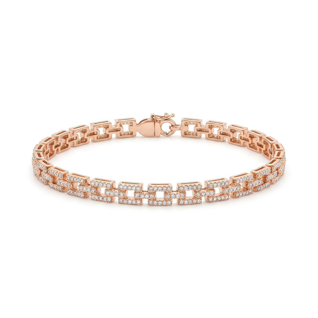 925 sterling silver Bold Link Bracelet with strong chain links, statement style, limited edition