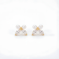 925 sterling silver Quadra Bloom Studs, delicate floral-inspired design, limited edition