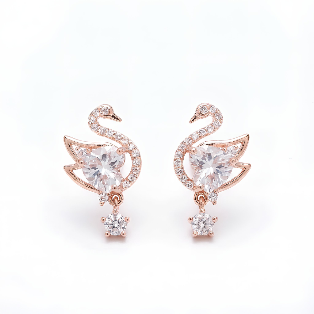 925 sterling silver Swané Drops Earrings, graceful movement, limited edition Tivara jewelry