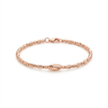 925 sterling silver Tide Rope Bracelet with braided design, adjustable fit, limited edition