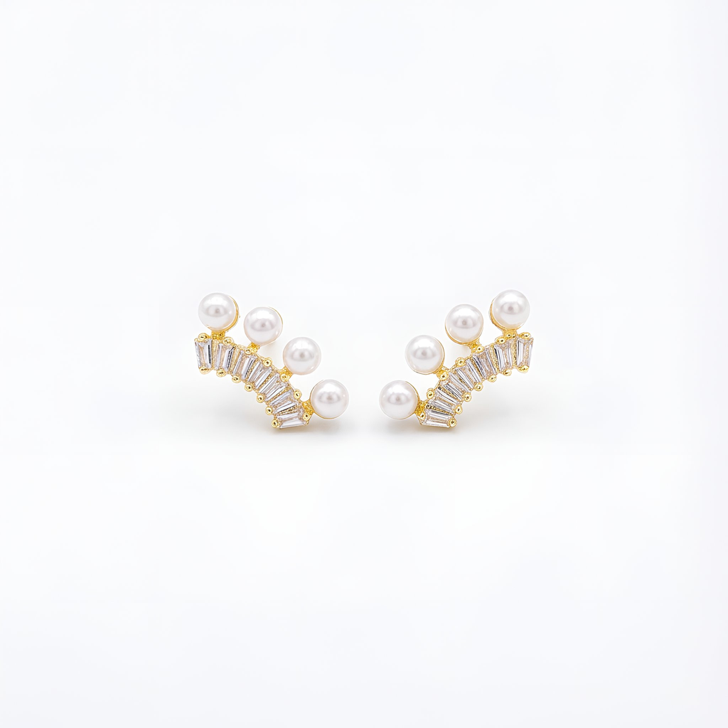 Lustre Studs or Starlit Pearl Earrings