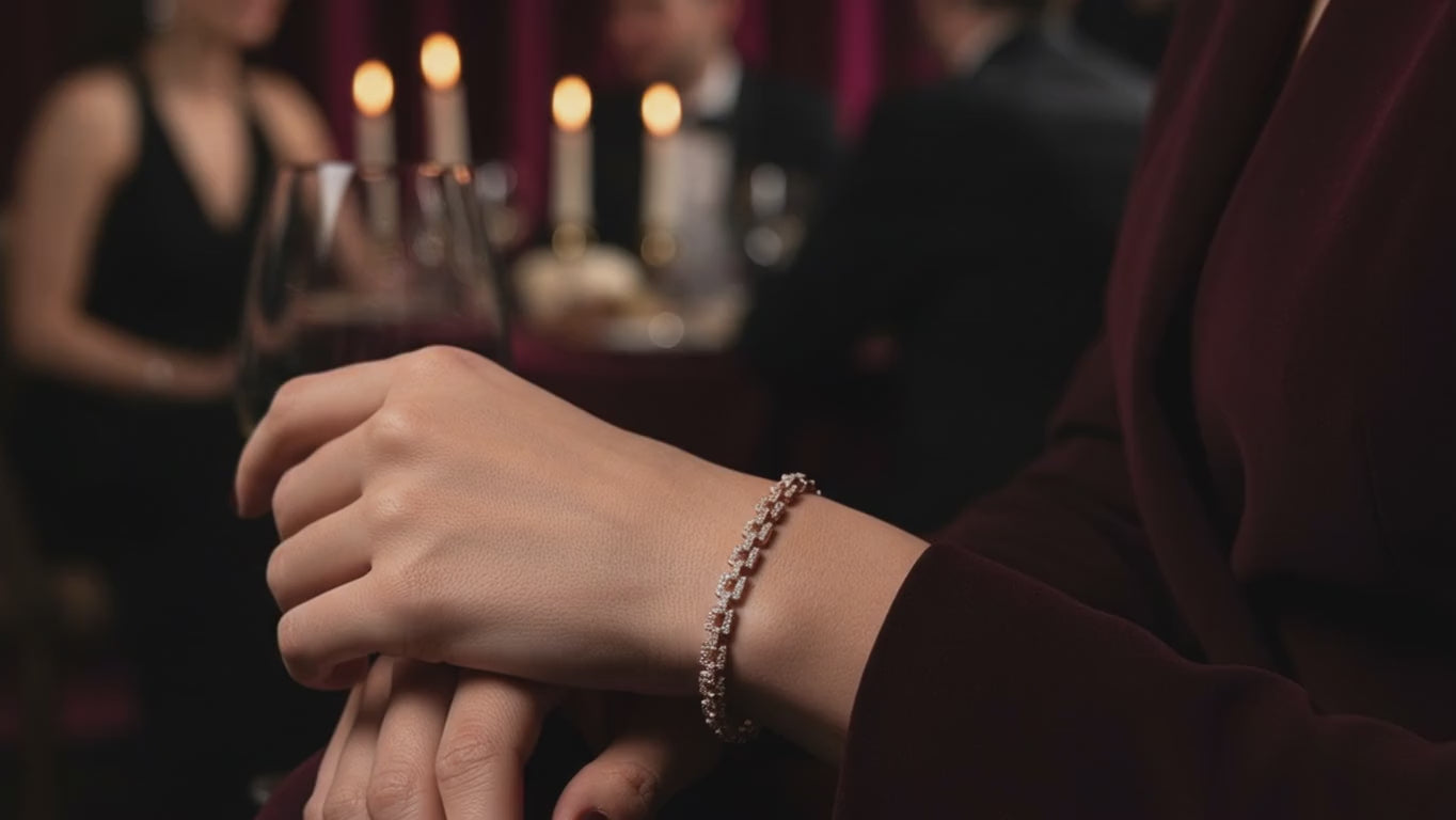 925 sterling silver Bold Link Bracelet with strong chain links, statement style, limited edition